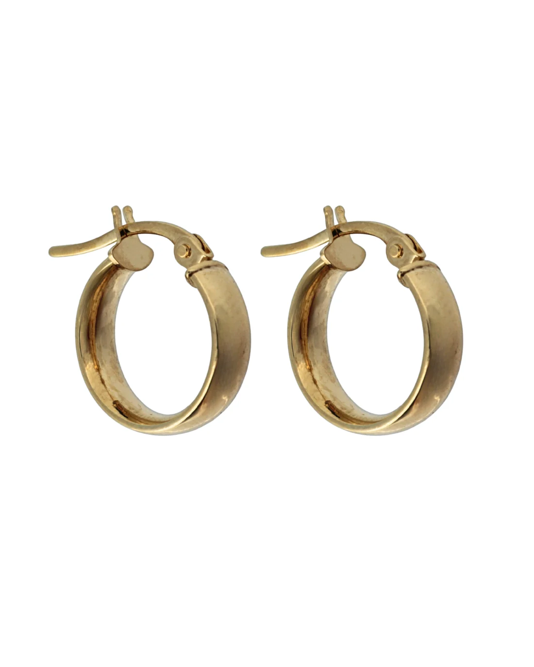 9CT Y/G HALF HOOP 4mm/10mm